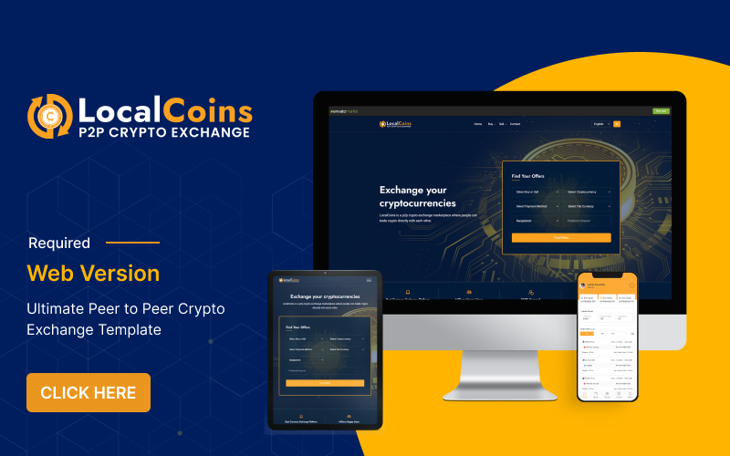 LocalCoins - Ultimate Peer To Peer Crypto Exchange Mobile Application - 1