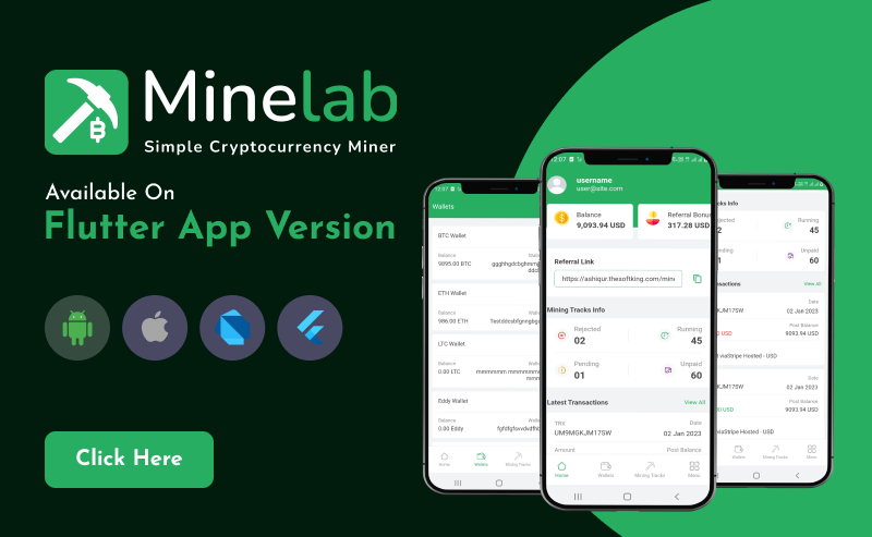 MineLab - Cloud Crypto Mining Platform - 1