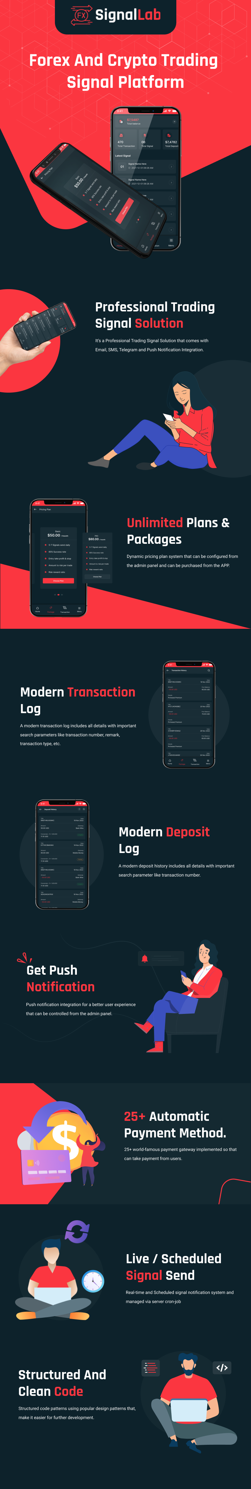 SignalLab - Forex And Crypto Trading Signal Flutter App - 2