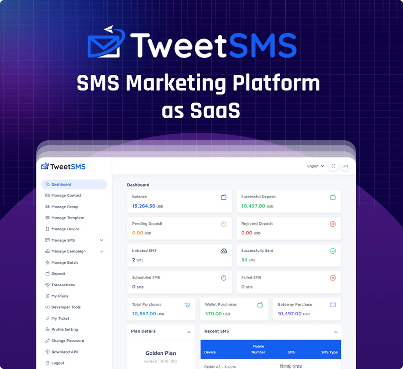 TweetSMS - SMS Marketing Platform as SaaS - 4