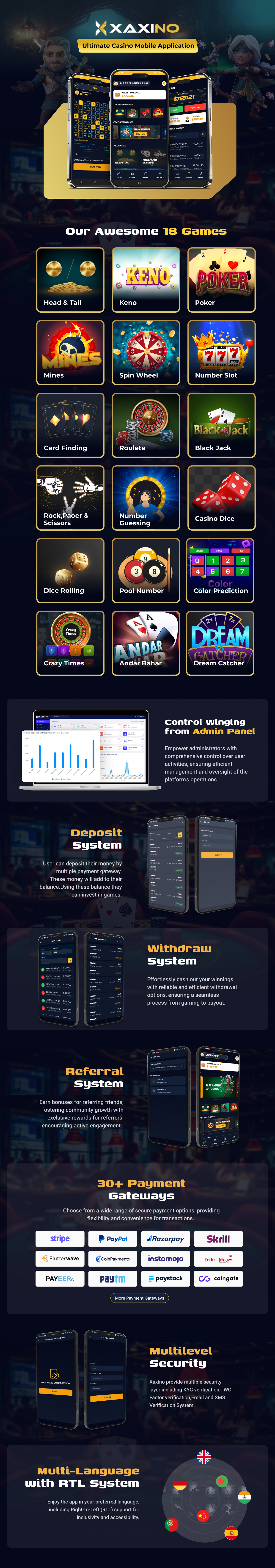 Xaxino - Ultimate Casino Mobile Application - 2