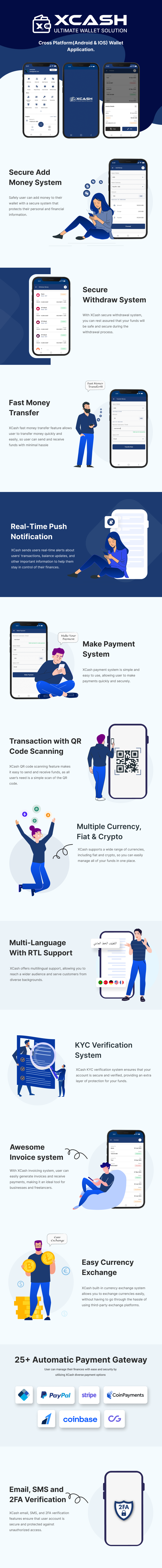 XCash - Cross Platform Mobile Wallet Application | User App - 6
